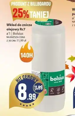 Społem Wkład olejowy Bolsius oferta