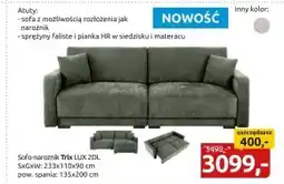 Black Red White Sofa Lux oferta