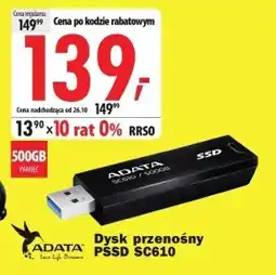 Media Expert Dysk ssd Adata oferta