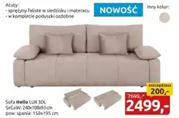 Black Red White Sofa Lux oferta