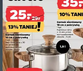 Florina Garnek nierdzewny 16 cm z pokrywką