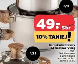 Netto Garnek nierdzewny 18 cm z pokrywką oferta