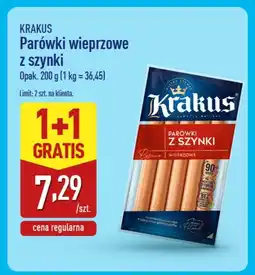 ALDI Parówki wieprzowe z szynki Krakus oferta