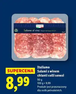 Lidl Salami Salami z winem chianti colli senesi Italiamo oferta