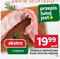 Stokrotka Mięso żeberka wieprzowe paski extra mięsne Stokrotka oferta