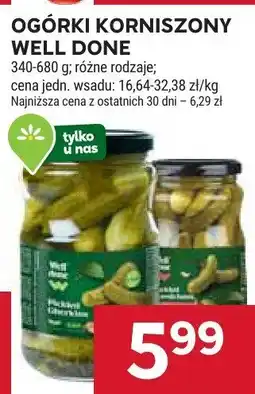 Stokrotka Ogórki korniszone Well Done oferta