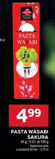Stokrotka Pasta wasabi Sakura oferta