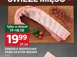 Stokrotka Żeberka wieprzowe paski ekstra mięsne Stokrotka oferta