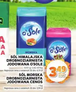 Stokrotka Sól himalajska drobnoziarnista jodowana O'sole oferta