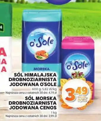 Stokrotka Sól himalajska drobnoziarnista jodowana O'sole oferta