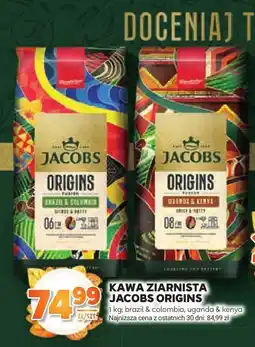 Stokrotka Kawa ziarnista Jacobs Origins Brazil & Colombia/Uganda & Kenya oferta