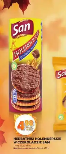 Stokrotka Herbatniki Holenderskie w czekoladzie San oferta