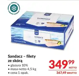 Makro Sandacz filety ze skórą oferta