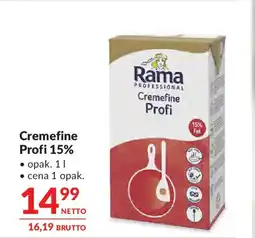 Makro Cremefine Profi 15% oferta