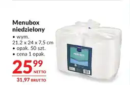 Makro Menubox niedzielony oferta