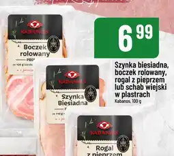 Polomarket Szynka biesiadna, boczek rolowany, rogal z pieprzem lub schab wiejski w plastrach Kabanos, 100 g oferta