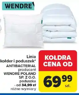 Carrefour Linia kołder i poduszek ANTIBACTERIAL WENDRE POLAND SP. Z.O.O. oferta