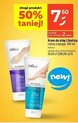 Dealz Zmiękczający multiodżywczy dero-krem do stóp L'biotica oferta