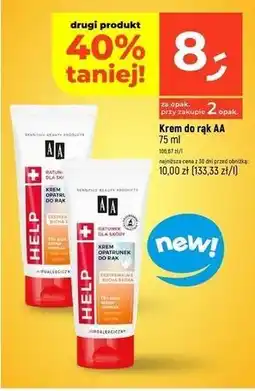 Dealz Nawilżający krem ratunek do rąk ulga dla suchej spieprzchniętej skóry Aa Help oferta