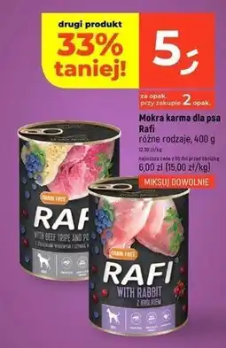 Dealz Karma dla psa z żołądkami wołowymi i szynką wieprzową Rafi oferta