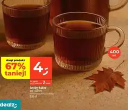 Dealz Kubek szklany 400 ml oferta