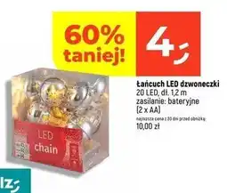 Dealz Łańcuch led dzwoneczki 1.2 m oferta