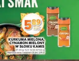 Stokrotka Market Kurkuma mielona, cynamon mielony w słoiku Kamis oferta