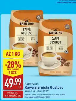 ALDI Kawa ziarnista Caffe Gustoso 1 kg Barissimo oferta