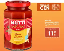 Biedronka Sos pomidorowy z serem Parmigiano Reggiano Mutti oferta