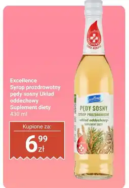 Biedronka Syrop prozdrowotny pędy sosny Excellence oferta