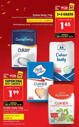 Biedronka Cukier biały 1 kg Królewski oferta