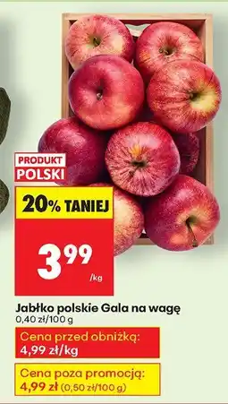 Biedronka Jabłka Gala polskie na wagę Biedronka oferta