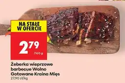 Biedronka Żeberka wieprzowe barbecue Wolno Gotowane Kraina Mięs oferta