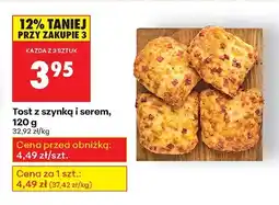 Biedronka Tost z szynką i serem Biedronka oferta