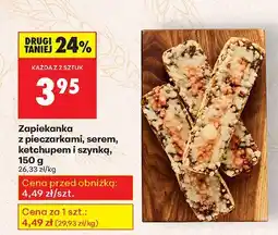 Biedronka Zapiekanka z pieczarkami, serem, ketchupem i szynką Biedronka oferta