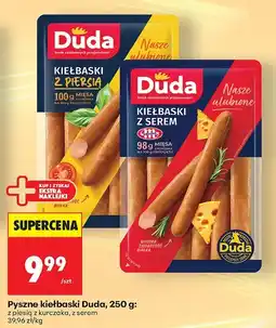 Biedronka Kiełbaski z piersią z kurczaka, z serem Duda oferta