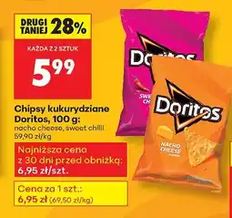 Biedronka Chipsy kukurydziane nacho cheese Doritos oferta