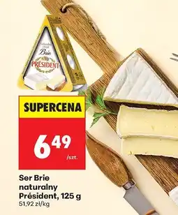 Biedronka Ser Brie naturalny President oferta