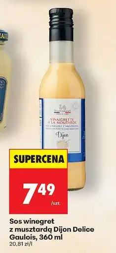 Biedronka Sos winegret z musztardą Dijon Delice Gaulois oferta