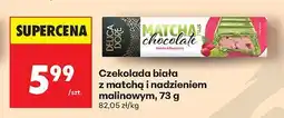 Biedronka Czekolada biała z matchą i nadzieniem malinowym Delica Dore oferta