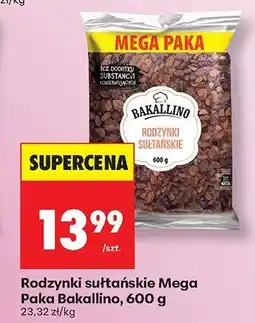 Biedronka Rodzynki sułtańskie Mega Paka Bakallino oferta
