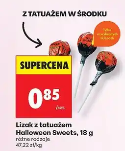 Biedronka Lizak z tatuażem Halloween Sweets oferta