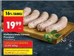 Biedronka Kiełbasa biała surowa Premium Lada oferta