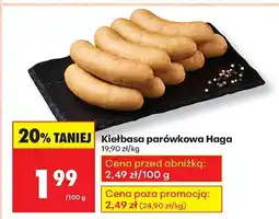 Biedronka Kiełbasa parówkowa Haga oferta