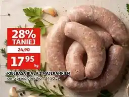 Auchan Kiełbasa biała majerankowa oferta
