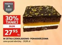Auchan Ciasto w-zetka czekoladowo-pomarańczowa Auchan oferta