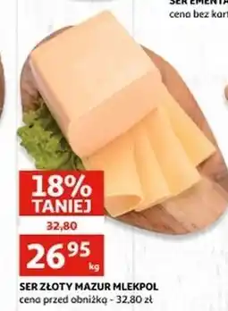 Auchan Ser złoty mazur Mlekpol oferta