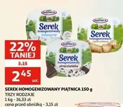 Auchan Serek homogenizowany straciatella Piątnica oferta
