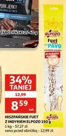 Auchan Fuet casero z indyka Elpozo oferta