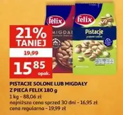 Auchan Pistacje prażone i solone Felix oferta